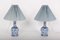 Large Table Lamps in Antique Dutch Delft, 18th Century, Set of 2, Image 1