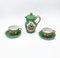 Sèvres style Tête-À-Tete Coffee Service in Emerald Green Painted with Bouquets of Flowers, Set of 6, Image 1