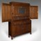 Antique English Oak Billiard Scoreboard Cabinet, 1890s 3