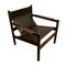 Mid-Century Leather & Walnut Roxinho Safari Lounge Chairs by Michel Arnoult, Set of 2, Image 3