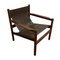 Mid-Century Leather & Walnut Roxinho Safari Lounge Chairs by Michel Arnoult, Set of 2 8