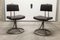 French Industrial Office Chairs in Leather, 1950s, Set of 2, Image 1