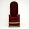 Antiker viktorianischer Sessel aus Samt 1