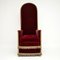 Fauteuil Victorien Antique en Velours 1