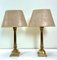Onyx and Brass Table Lamps by A.Beck Ny, 1960s, Set of 2 1