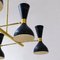 Italienische Mid-Century Deckenlampe aus Messing, 1950er 8