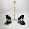 Mid-Century Italian Brass Ceiling Lamp, 1950s, Image 6