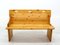 Brown Pine Bench, 1980s 10