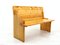 Brown Pine Bench, 1980s 1