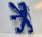 Vintage Enamel Sign Lion from Peugeot, 1990s, Image 1