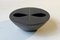 Vintage Black Cast Iron Mask Lidded Bowl, Sweden, 1960s 1