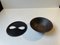 Vintage Black Cast Iron Mask Lidded Bowl, Sweden, 1960s 7