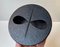Schwarze Vintage Gusseisen Maske mit Deckel, Schweden, 1960er 2