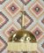 Brass Mushroom Pendant Lamp with Fringe, 1970s, Image 1