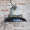 Vintage European Black Enamel Industrial Clear Glass Pendant Lamp, 1950s 6