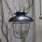 Vintage Industrial Black Enamel Clear Frosted Glass Pendant Lights 6