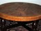 Circular Coffee Table with Tooled Leather Top, 1970s 7