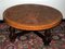 Circular Coffee Table with Tooled Leather Top, 1970s 6