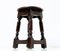 English Jacobean Patinated Oak Stools, 1900s, Set of 2, Image 4