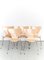 3107 Side Chairs by Arne Jacobsen for Fritz Hansen, 1960s, Set of 5, Image 1