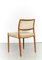 #80 Teak Chair by by Niels Otto (N. O.) Møller for J.L. Møllers, 1970s, Set of 2 7