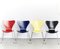 Bunte 3107 Page Chairs by Arne Jacobsen for Fritz Hansen, 1980s, Set of 4 1