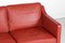 2322 Sofa in Red Leather by Børge Mogensen for Fredericia Stolefabrik, 1995, Image 3