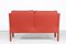 2322 Sofa in Red Leather by Børge Mogensen for Fredericia Stolefabrik, 1995 5