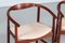 Modell PP 203 Armlehnstühle aus massivem Mahagoni mit Anilinleder Sitzen von Hans J. Wegner für PP Møbler, 1970er, 2er Set 6