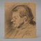 Ferdinand Balzer, Profil, 1890s, Fusain sur Papier 1