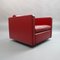 Club chair nr. 1051 in pelle rossa di Charles Pfister di Knoll Inc. / Knoll International, 2000, Immagine 4