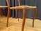 Vintage Chairs in Wood, 1960s, Set of 4 3