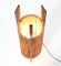 Lámpara de pie trípode Mid-Century moderna de teca con hilos de cáñamo de Fog & Mørup, años 60, Imagen 8