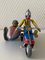 Vintage Wind-Up Tin Toy Motorcycle with Co-Driver & Key, Image 2