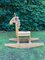 Vintage Leather & Pinewood Giraffe Rocking Horse, 1970s, Image 1