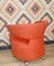 Italian Pop Art Swivel Armchair in Red, Image 5