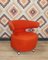 Italian Pop Art Swivel Armchair in Red 7