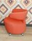Italian Pop Art Swivel Armchair in Red 3