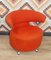 Italian Pop Art Swivel Armchair in Red, Image 1