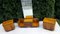 Art Deco Style Dressing Table & Bedside Tables by Jindřich Halabala for Up Závody, 1950s, Set of 3, Image 3