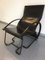 Italian Black Leather Transforming Armchair, 1970s, Image 11