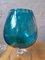 Zweifarbige Tasse aus blauem & klarem Glas von Empoli, 1970er 3
