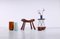 Brutalistische Farmer Hocker aus Teak, 1950er, 3er Set 9