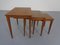 Danish Teak Nesting Tables by Kvalitet Form Funktion, 1960s, Set of 3, Image 5