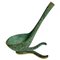Green Pipe Holder in Patinated Bronze attributed to Walter Bosse, USA, 1960s 1