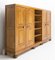 Large French Oak Armoire & Bookcase, 1940s 3