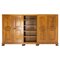 Large French Oak Armoire & Bookcase, 1940s 1