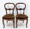 French Napoleon III Exotic Wood & Velvet Chairs, Late 19th Century, Set of 2 2
