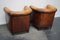 Vintage Dutch Cognac Leather Club Chair, Set of 2 6