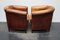 Vintage Dutch Cognac Leather Club Chair, Set of 2 4